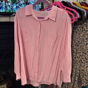 Pink Button-Up Shirt